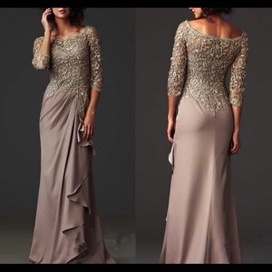 Silver Zuhair Murad Evening Dress.